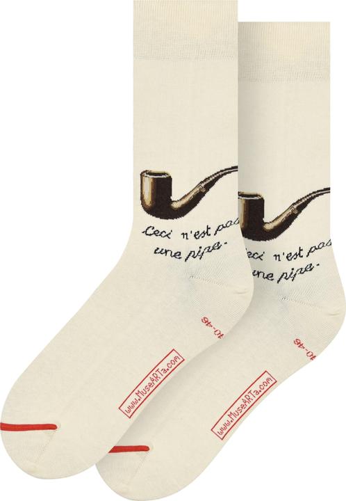 Produktbild MuseARTa Socken René Magritte - The Treachery of Images (Einzelpack, 40 - 46)