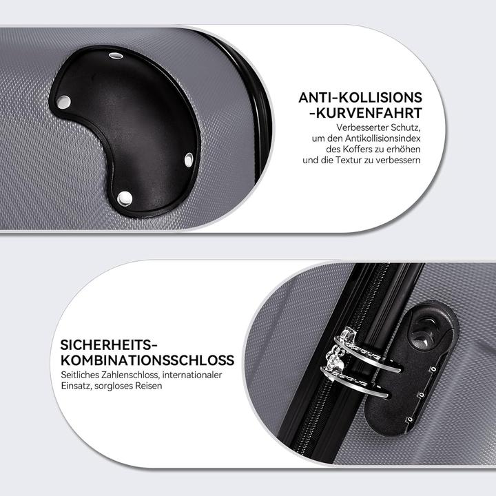 Immagine prodotto Beibye Reisekoffer mit Zwillingsrollen (110 l, L (90 - 115l))