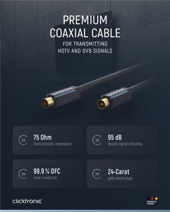 Image du produit clicktronic Câble d'antenne (95 dB, Câble d'antenne)