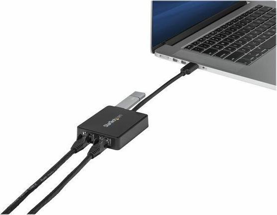 Produktbild StarTech USB 3.0 Dual Port Gigabit Nic (USB, RJ45 Gigabit Ethernet (2x))