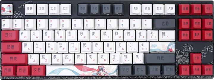Immagine prodotto Varmilo VEA87 Tastiera da gioco Beijing Opera TKL, MX-Brown, LED bianco - Layout USA (US, Cablato)