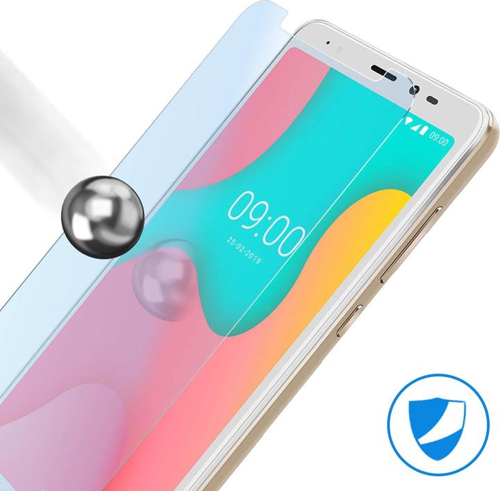 Actual product image Avizar Crystal clear film, glass screen protector (2 Piece, Wiko Y60)