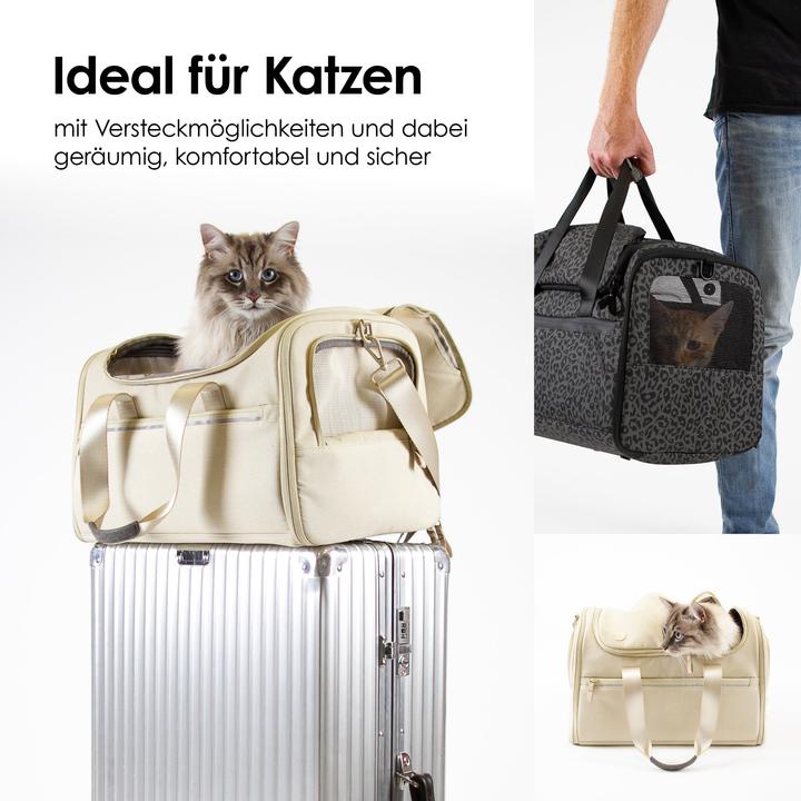 Actual product image LucyBalu CHECK-IN Katzentransporttasche (Cat, Reflectors, Machine washable)