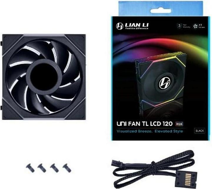 Actual product image Lian-Li UNI FAN TLLCD120 (120 mm, 1 x)