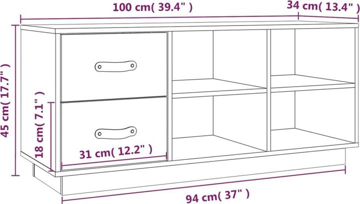Immagine prodotto VidaXL Omar (100 x 34 x 45 cm)