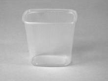 Actual product image Tedeco Gizeh Salad container 500 ml 108x81x102 mm Rektangulaer PP Clear,10 pk x 100 pcs/krt