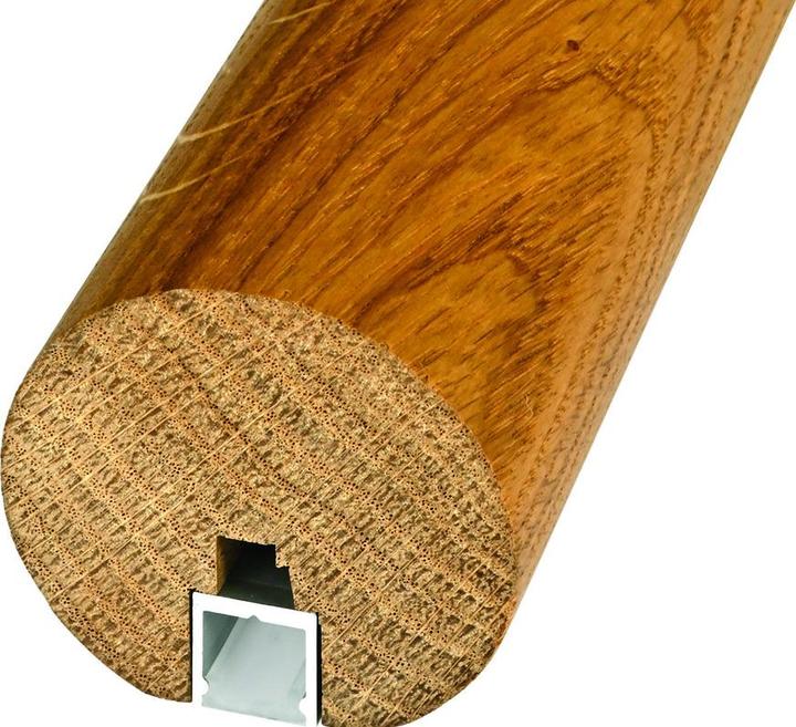 Produktbild OK-Line Holz-Rundhandlauf Ø 42 mm mit Nut für LED