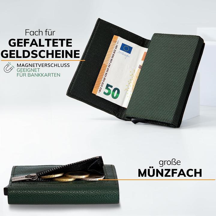 Produktbild Guggiari Kreditkartenetui mit Münzfach und RFID-Schutz