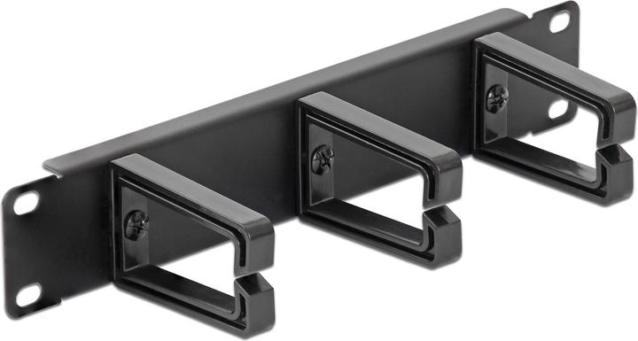 Delock 25,40cm (10") Kabelmanagement-Panel schwarz