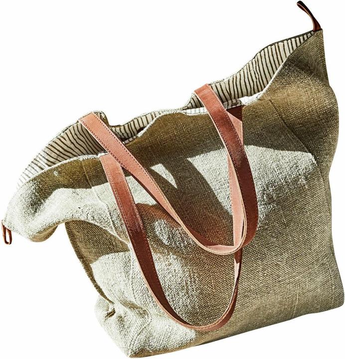 Produktbild Loberon Tasche Soleil grün/braun