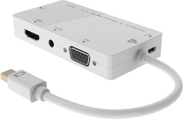 MicroConnect Adaptateur AV DisplayPort Mini - HDMI - D-Sub (VGA) - DVI blanc (MDPDVIHDMIVGAAA) (1 Ports)