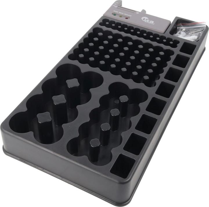 Image du produit AccuCell Organisateur de batterie 2en1, boîtier universel pour 1 à 110 batteries ou piles