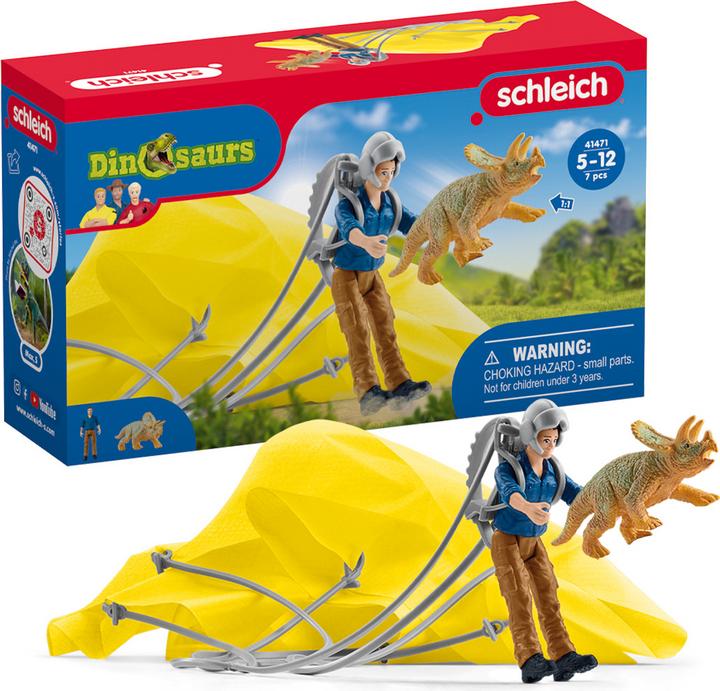 Actual product image Schleich Dino parachute rescue