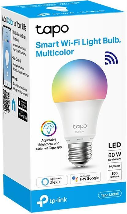 Produktbild TP-Link Tapo L530E (1-pack) (E27, 8.70 W, 806 lm, 1 x, F)