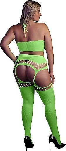 Produktbild Ouch! Two Piece with Crop Top and Stockings (XL, XXL, 3XL)