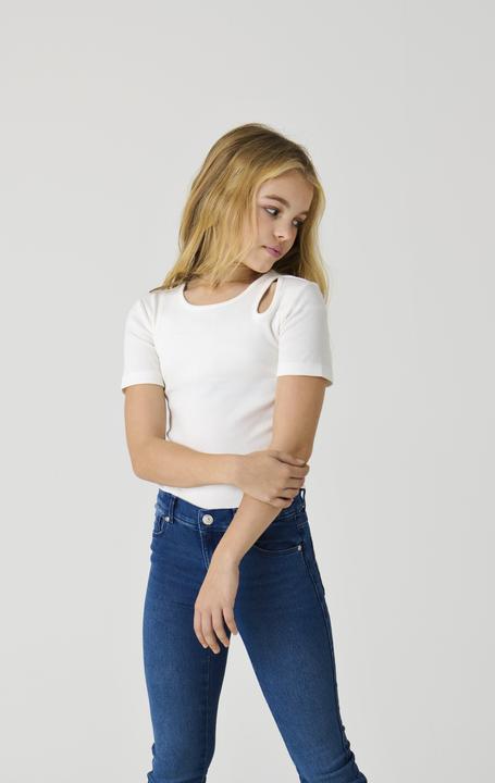 Actual product image Only Tight fit round neck top T-shirt (158)