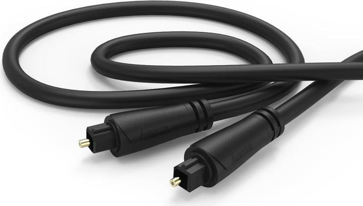 Image du produit Hama Câble audio à fibres optiques, connecteur ODT (Toslink), doré, 0,75 m (0.75 m, TOSLINK)