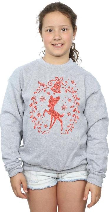 Produktbild Disney Bambi Christmas Wreath Sweatshirt Mädchen (140, 146)