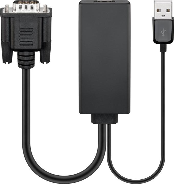 Image du produit Goobay VGA — HDMI (Typ A) (USB-A, HDMI, 10 cm)