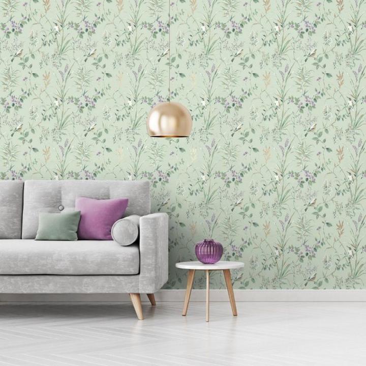 Produktbild Crown Tapete Mariko Vogel (53 x 1000 cm)
