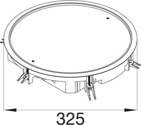 Actual product image Hager TEH VDR12057011 Cover R12 for 5mm bottom cover