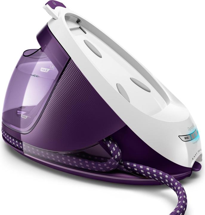 Immagine prodotto Philips GC9660/30 stazione stirante a vapore con piastra T-ionicGlide Viola, Bianco (2700 W, 520 g/min)