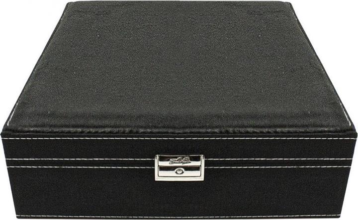 Image du produit JTI Boîte à bijoux, daim - noir, 26 x 26 cm