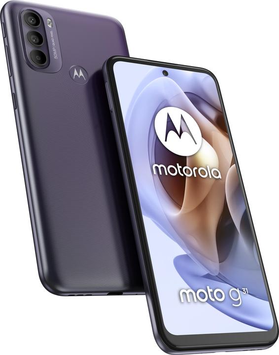Motorola Moto G31 (128 GB, Mineral grey, 6.40", Dual SIM, 50 Mpx, 4G)