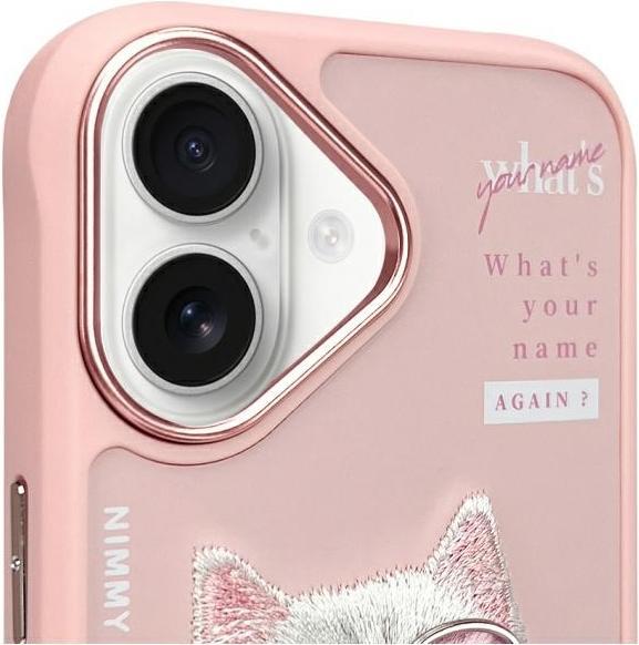 Immagine prodotto Nimmy case iPhone 16 6.1" pink Cool&Cute 2.0 Cat (Apple iPhone 16)