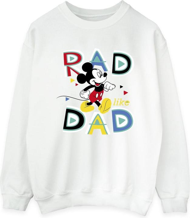Actual product image Disney Womens/Ladies Mickey Mouse Rad Dad Sweatshirt (XXL)