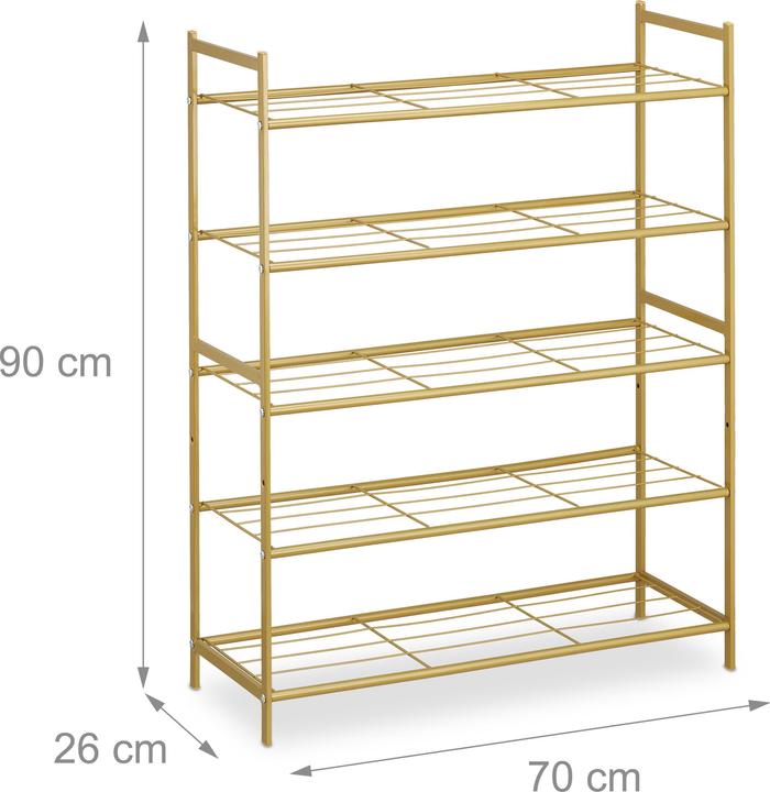 Productafbeelding Relaxdays Schoenrek (70 x 26 x 90 cm)