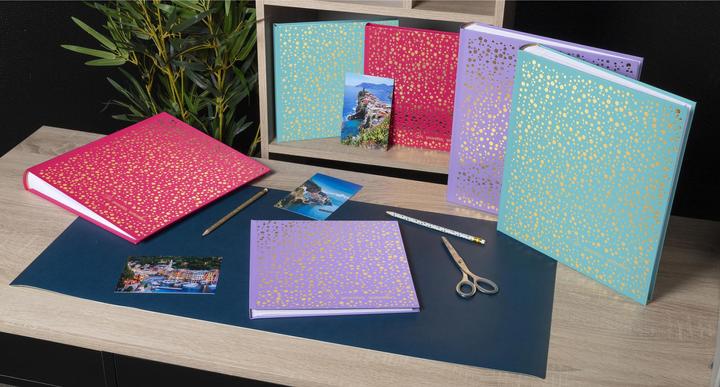 Produktbild Exacompta Fotoalbum Plum, 250 x 250 mm, violett / gold (25 x 25 cm)