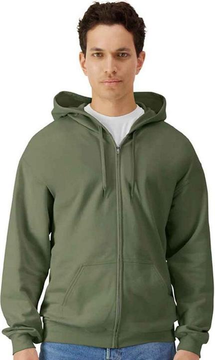 Gildan Softstyle Hoodie mit durchgehendem Reissverschluss