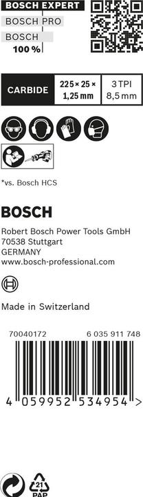 Produktbild Bosch Professional Zubehör EXPERT ‘Tough Wood’ S 1142 KHM Säbelsägeblatt, 10 Stück