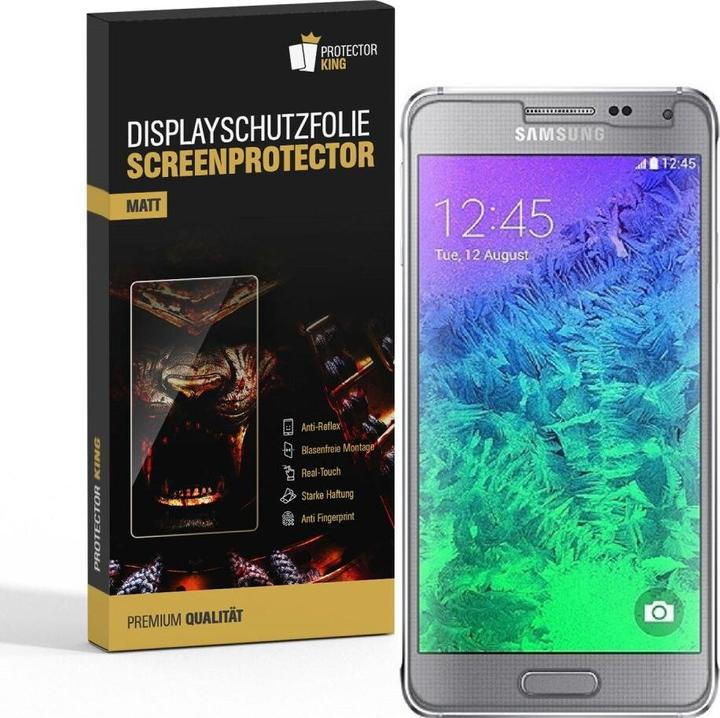 Produktbild Protectorking 2x Displayschutzfolie matt Anti-Reflex entspiegelt (2 Stück, Samsung Galaxy Alpha)