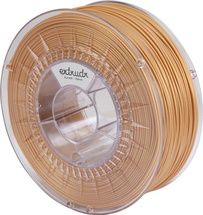 Produktbild Extrudr PLA NX1 Gold 1.75 mm 2.500 g (PLA, 1.75 mm, 2.50 g, Gold)