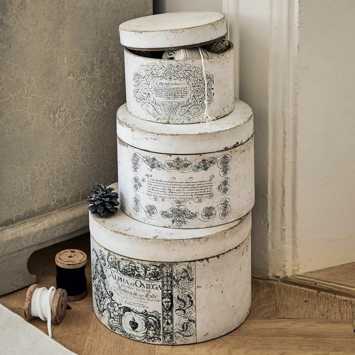 Immagine prodotto Loberon Set di 3 Willma bianco antico (20 x 30 cm)