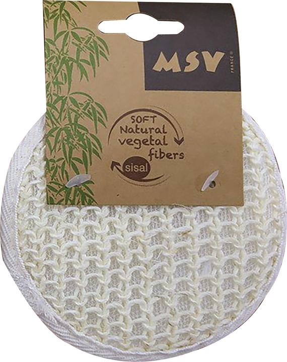 Produktbild MSV Peelingschwamm aus Sisal 15 x 12.5 cm, Weiss