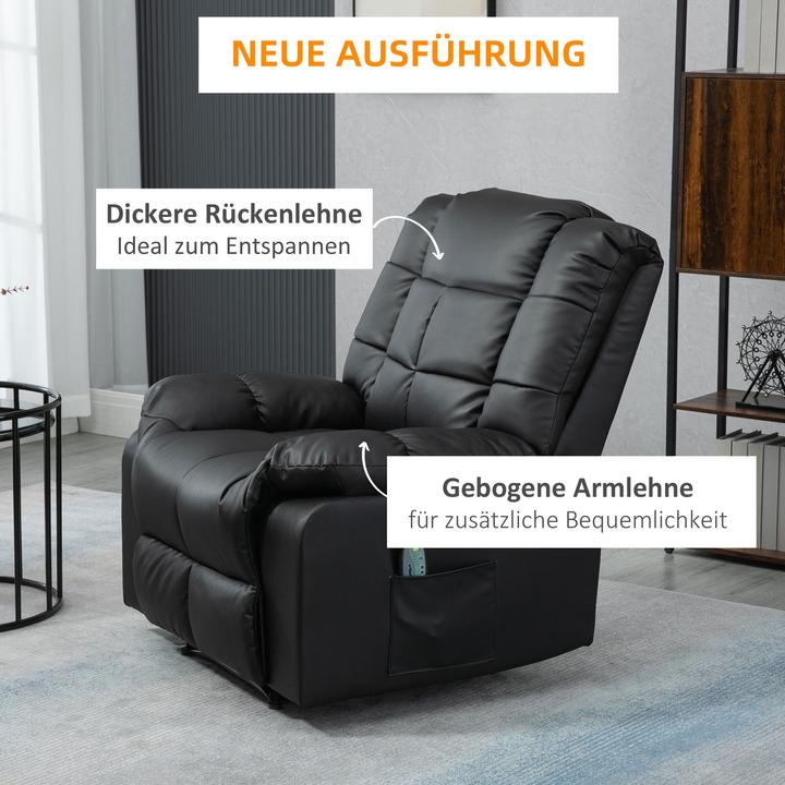 Immagine prodotto Homcom Sedia per massaggi con funzione reclinabile e telecomando