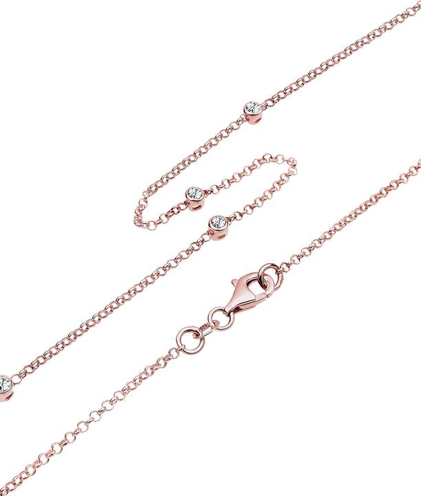 Image du produit Elli Collier Solitaire Basic Cristaux 925 Argent (Argent sterling 925, Cristal de verre, 45 cm)