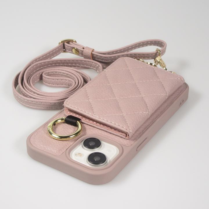 Image du produit PhoneLook Coque Cuir matelassé avec miroir et compartiment carte inclus grande lanière amovible (Apple iPhone 15)