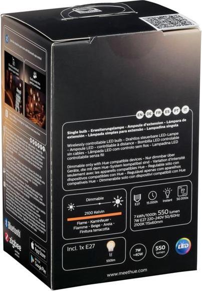 Produktbild Philips Hue White BT (E27, 7 W, 550 lm, 1 x, G)
