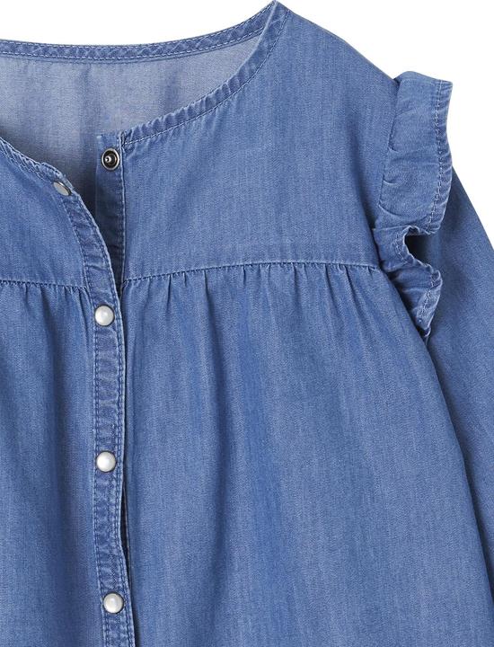 Image du produit Vertbaudet Blouse en jean fille avec volants (92)