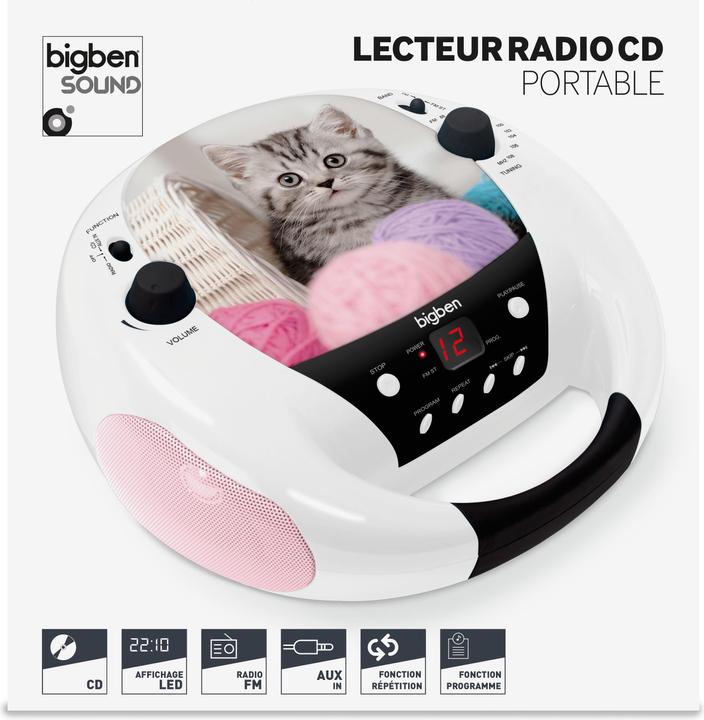 Produktbild Bigben CD-Radio CD52 - Cats III