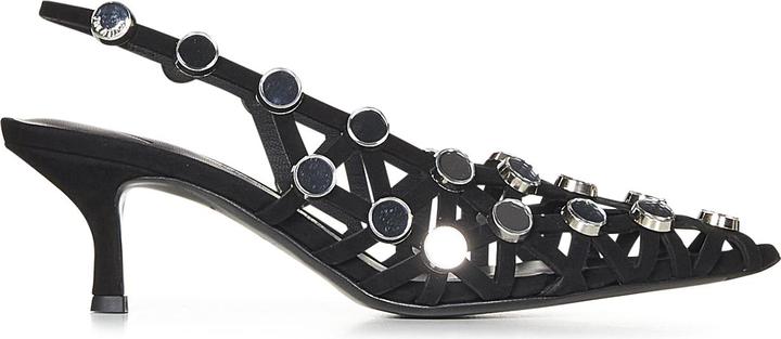 Actual product image The Attico Grid Slingback 50mm (38)