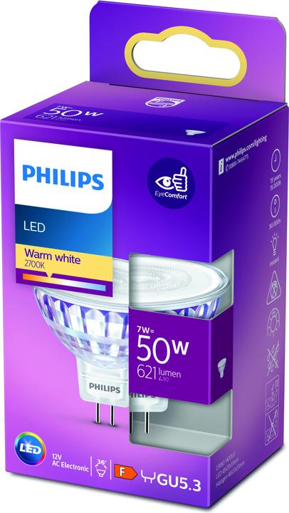 Image du produit Philips Spot (GU5.3, 7 W, 621 lm, 1 x, F)