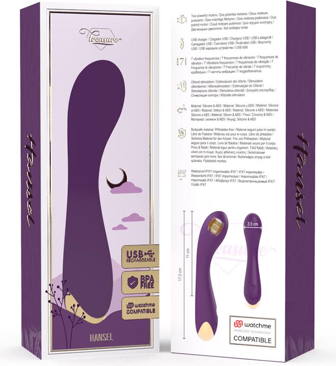 Actual product image Treasure X Treasure Hansel G-Spot Vibrator Watchme Wireless Technology Compatible