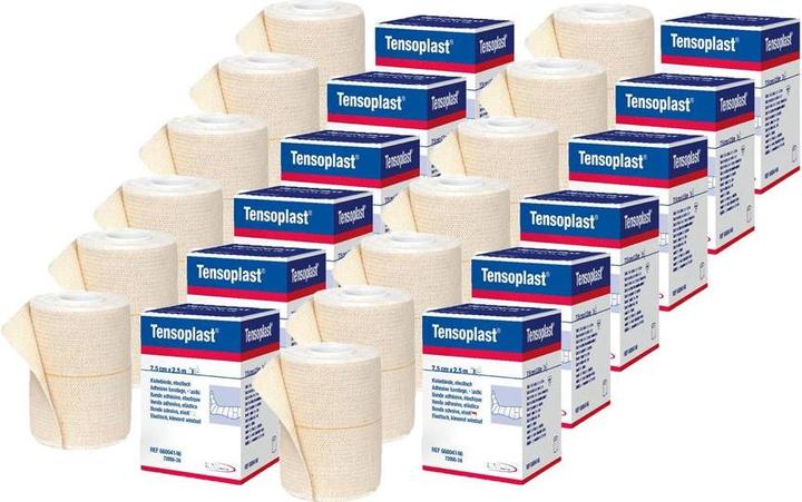 Produktbild BSN Tensoplast elastische Pflasterbinde 7.5 cm x 4.5 m 12 Stück