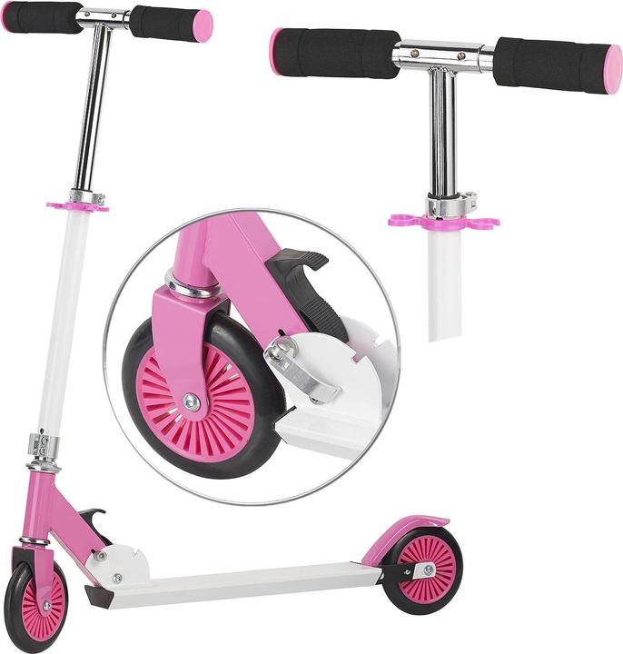 Produktbild Pearl Klappbarer City-Roller für Kinder, ultraleicht, max. 50 kg, rosa