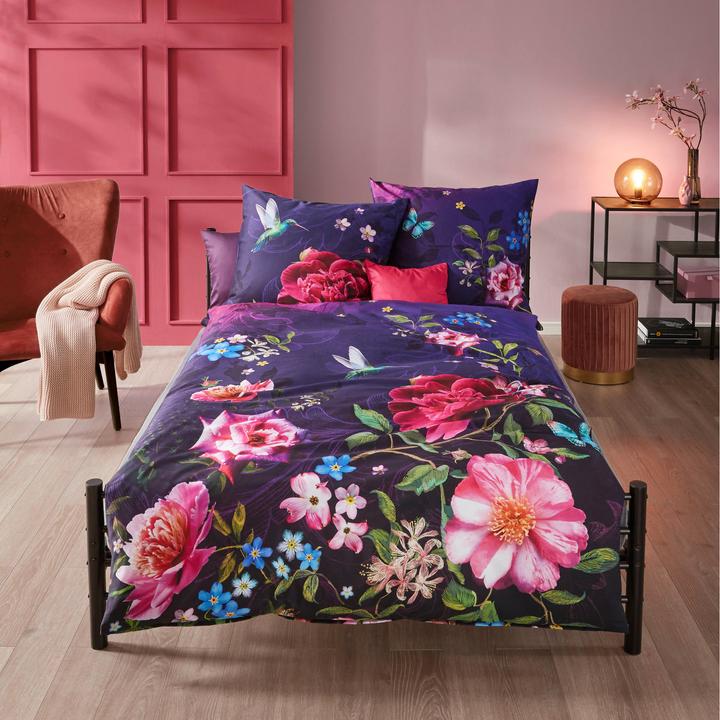 Actual product image Kaeppel Dark Botanical" bed linen (Duvet cover, 135x200 cm, 80x80 cm)